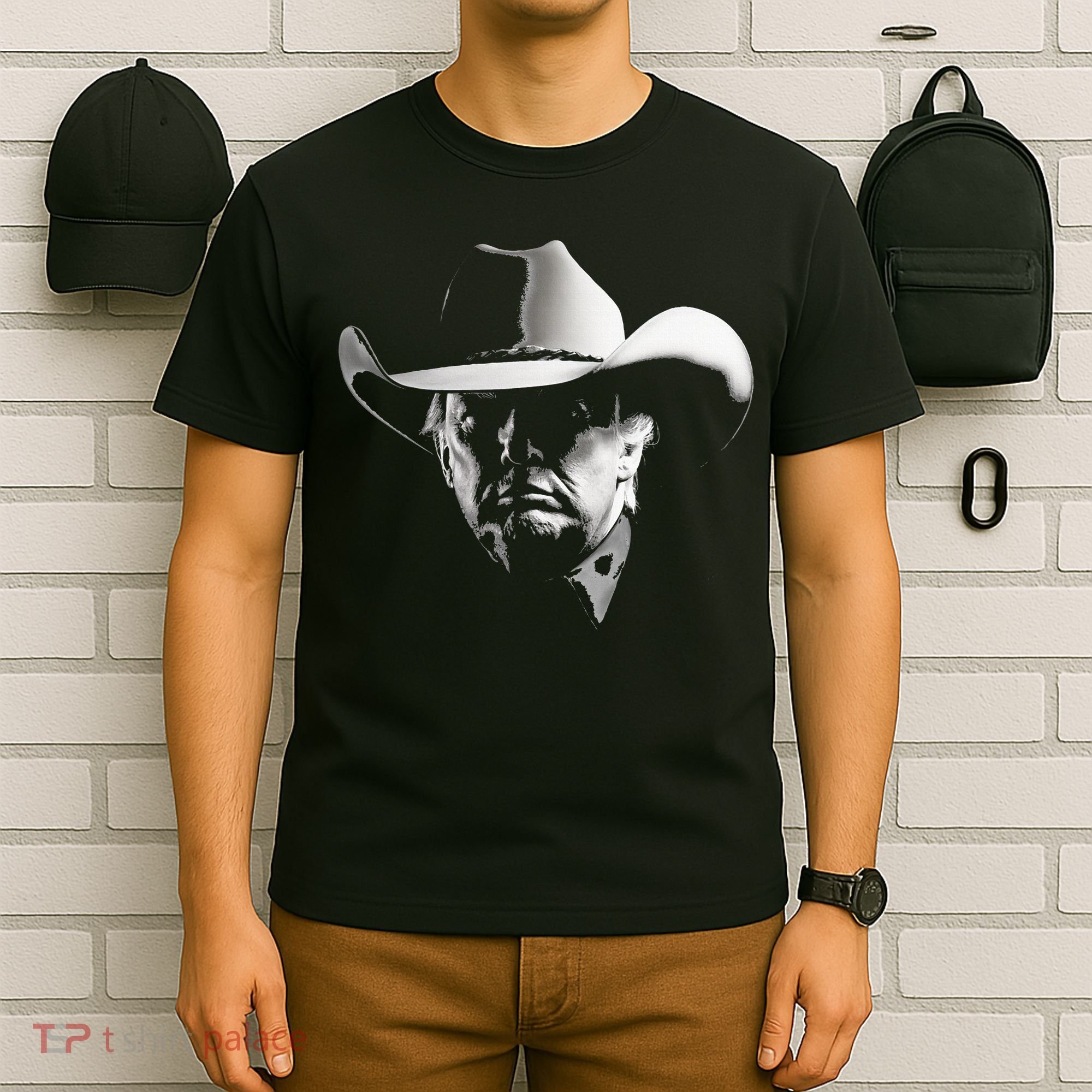 President Trump Head Cowboy Usa 2024 Vote Election Us Maga T-Shirt