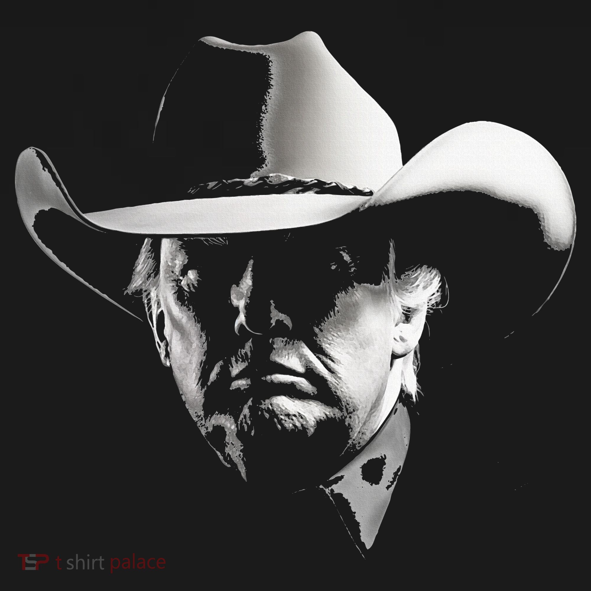 President Trump Head Cowboy Usa 2024 Vote Election Us Maga T-Shirt