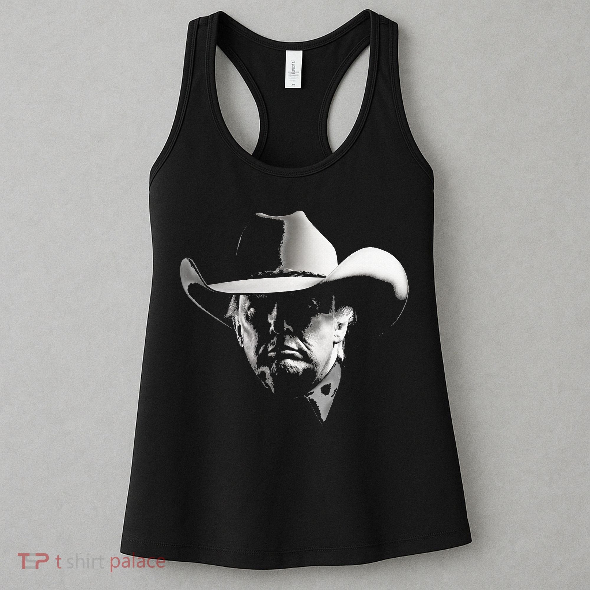 President Trump Head Cowboy Usa 2024 Vote Election Us Maga Women's Tank Top