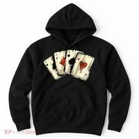Poker Texas Hold'Em Gambling Casino 4 Aces Poker Hoodie thumb 0