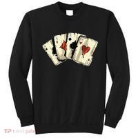 Poker Texas Hold'Em Gambling Casino 4 Aces Poker Sweatshirt thumb 0