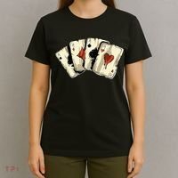 Poker Texas Hold'Em Gambling Casino 4 Aces Poker T-Shirt thumb 4