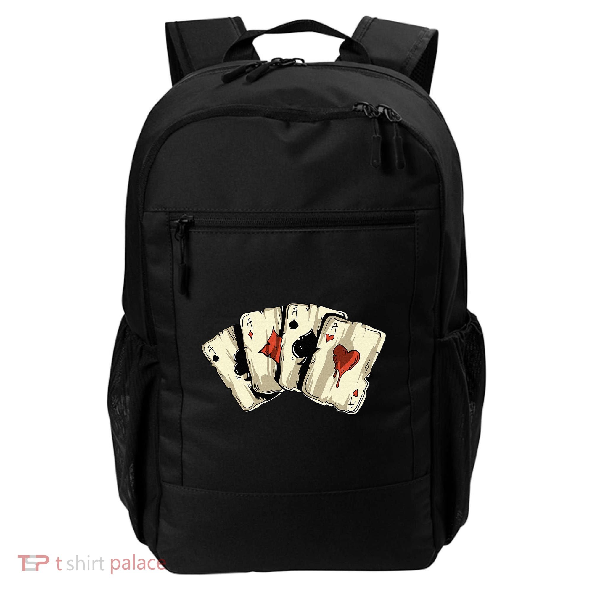 Poker Texas Hold'Em Gambling Casino 4 Aces Poker Backpack