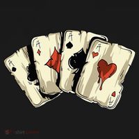 Poker Texas Hold'Em Gambling Casino 4 Aces Poker Women's Hoodie thumb 2
