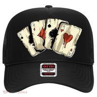 Poker Texas Hold'Em Gambling Casino 4 Aces Poker Hat thumb 0