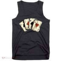 Poker Texas Hold'Em Gambling Casino 4 Aces Poker Tank Top thumb 0