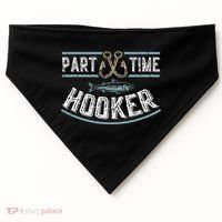 Part Time Hooker Fishing USA-Made Doggie Bandana thumb 0
