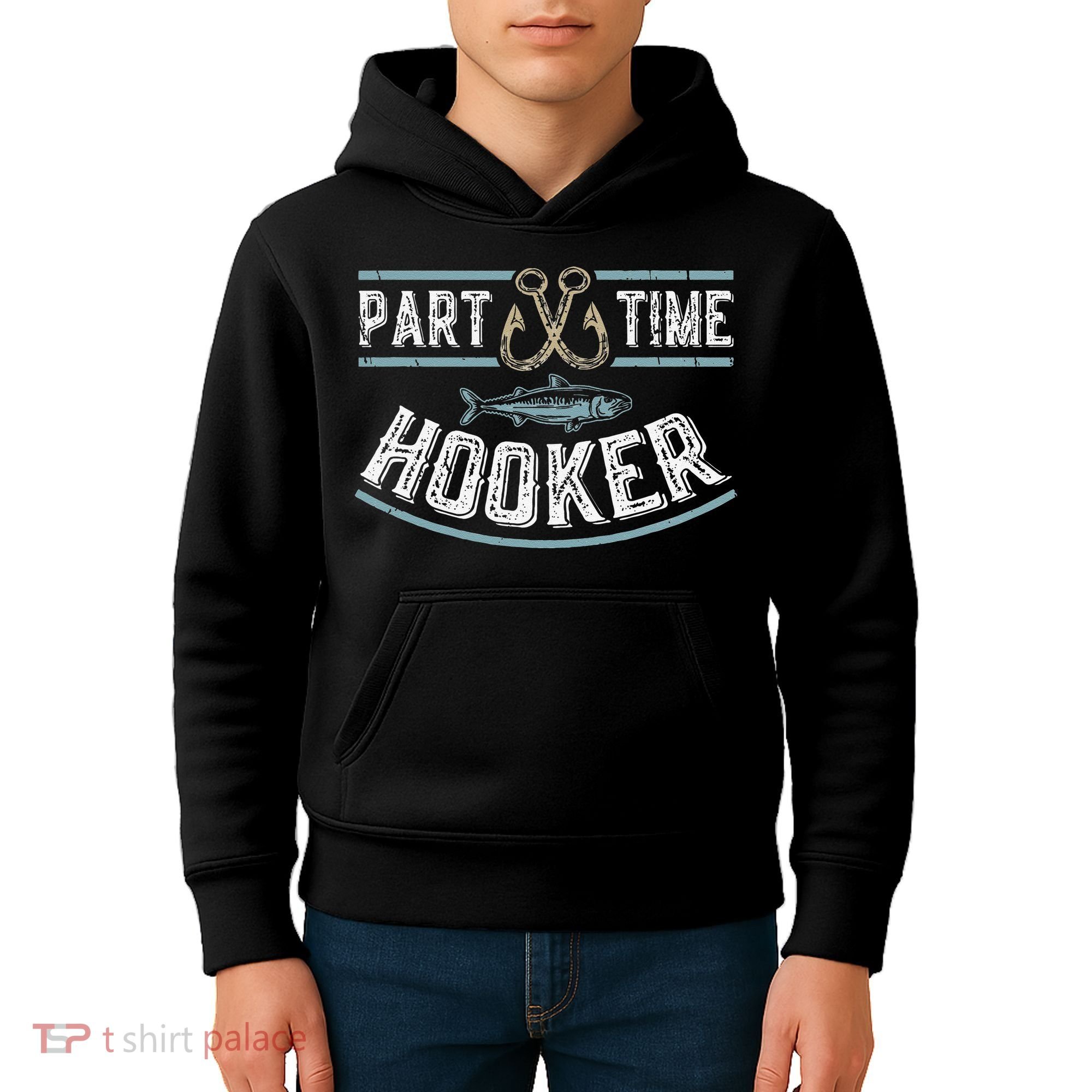 Part Time Hooker Fishing Kids Hoodie