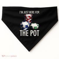 Poker Texas Hold'em Gambling Pot Cards Player Gift USA-Made Doggie Bandana thumb 0