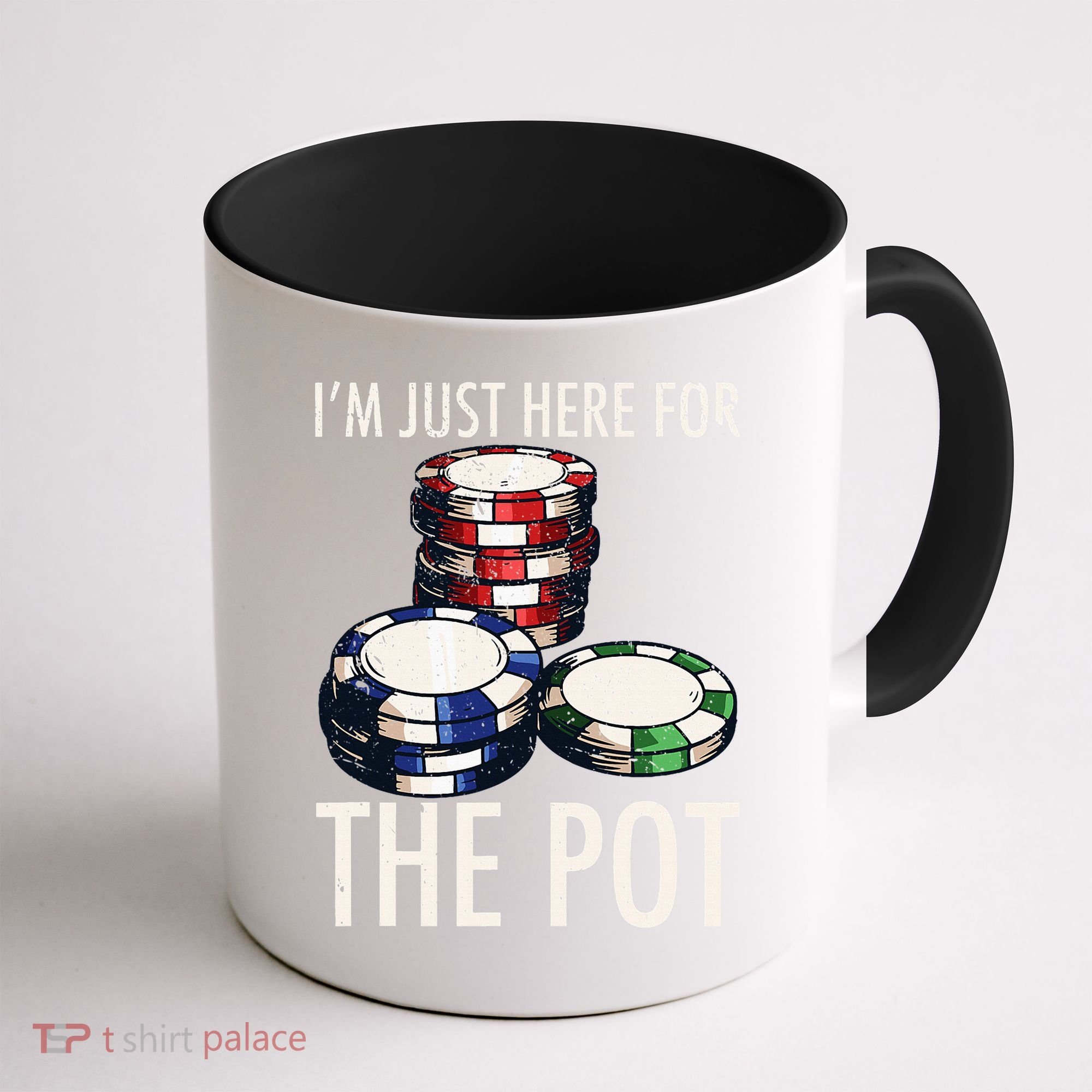 Poker Texas Hold'em Gambling Pot Cards Player Gift Coffee Mug