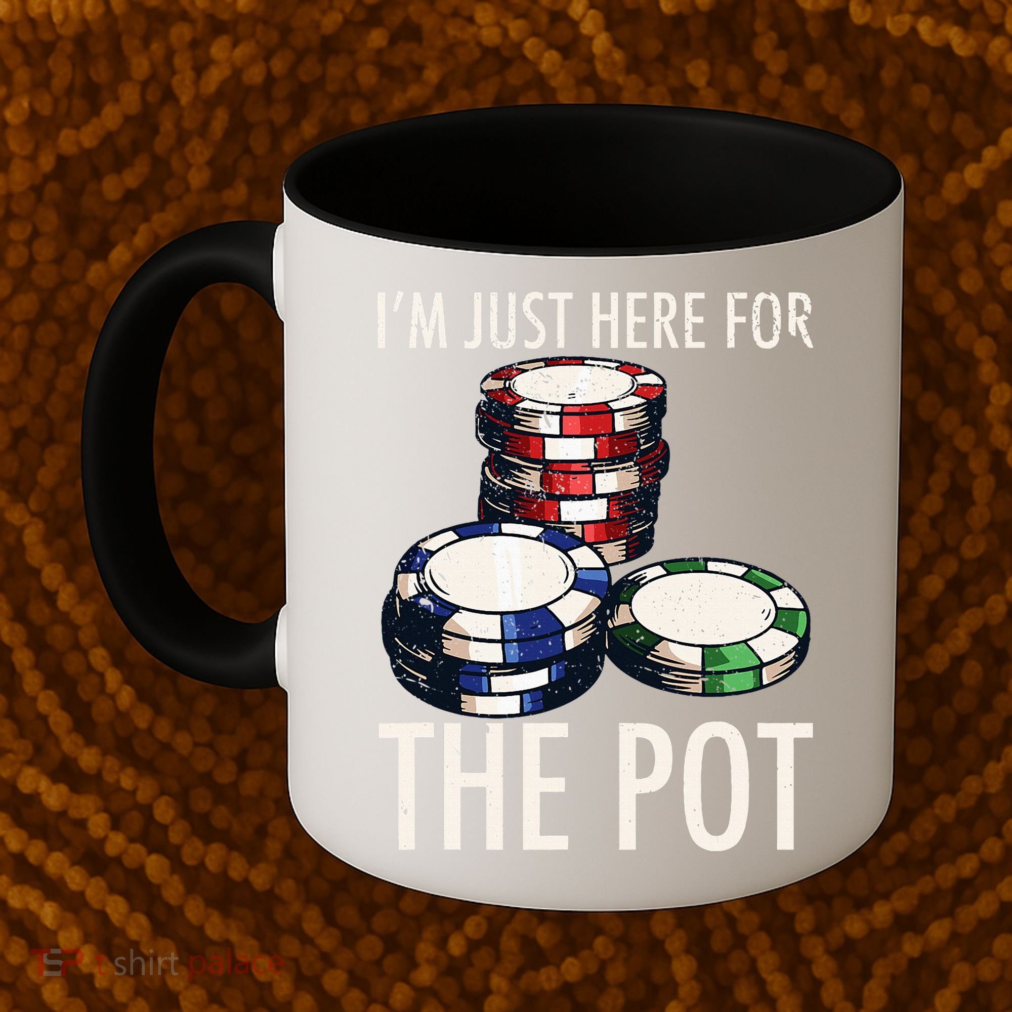 Poker Texas Hold'em Gambling Pot Cards Player Gift Coffee Mug