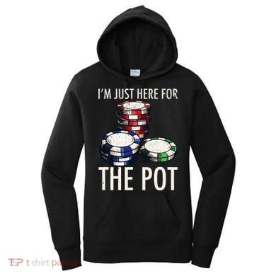 Poker Texas Hold'em Gambling Pot Cards Player Gift Women's Hoodie