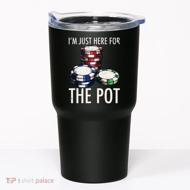 Poker Texas Hold'em Gambling Pot Cards Player Gift Tumbler