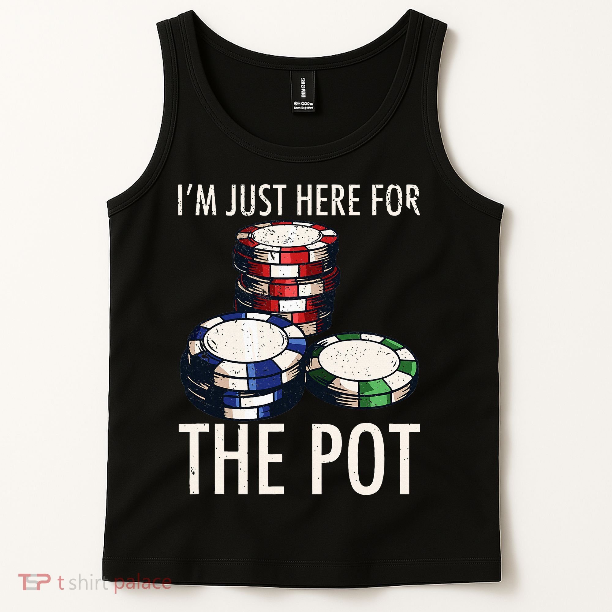 Poker Texas Hold'em Gambling Pot Cards Player Gift Tank Top