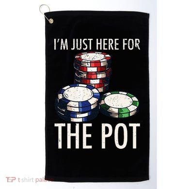 Poker Texas Hold'em Gambling Pot Cards Player Gift Golf Towel