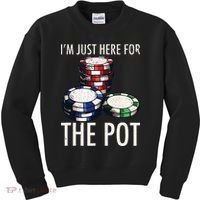 Poker Texas Hold'em Gambling Pot Cards Player Gift Kids Sweatshirt thumb 0