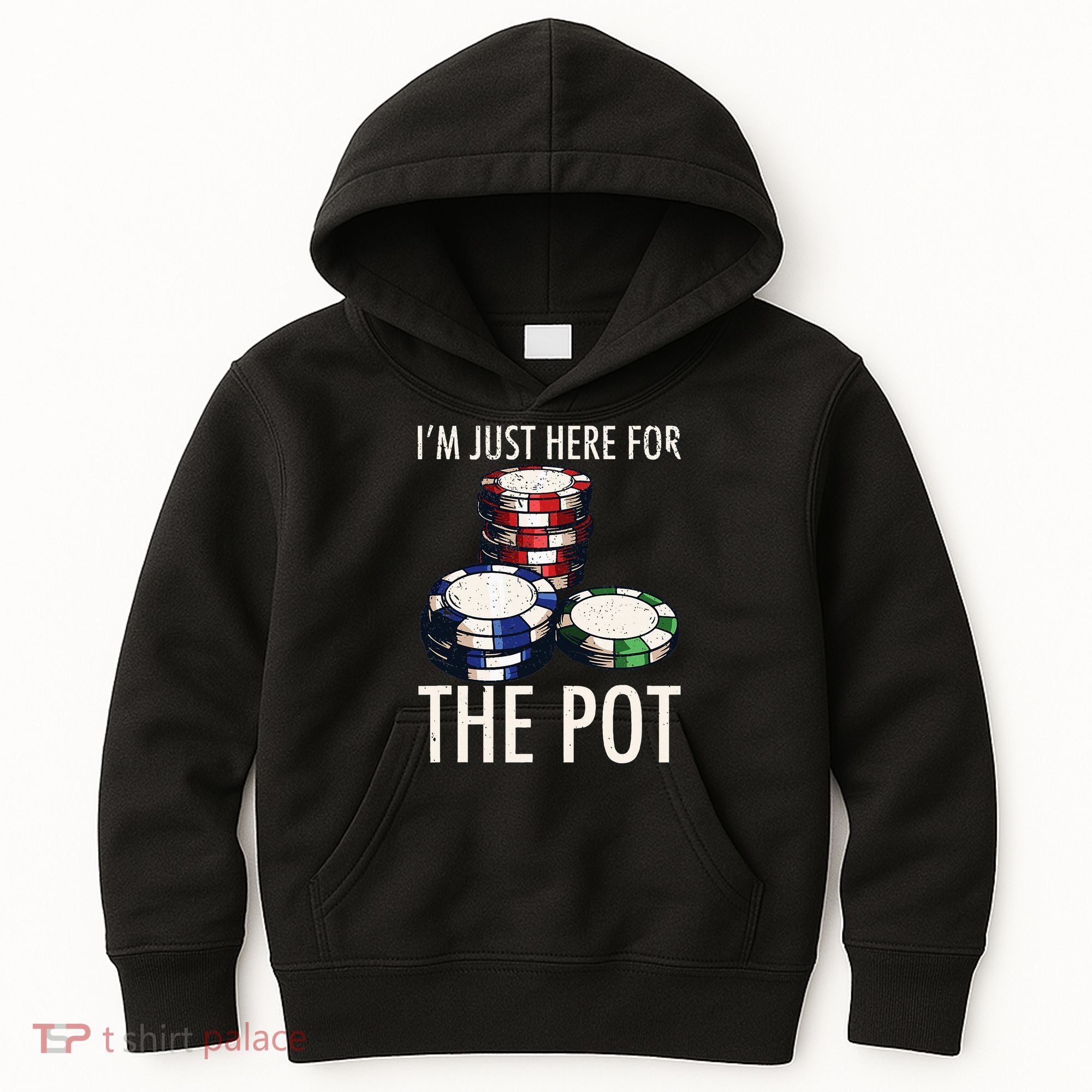 Poker Texas Hold'em Gambling Pot Cards Player Gift Kids Hoodie
