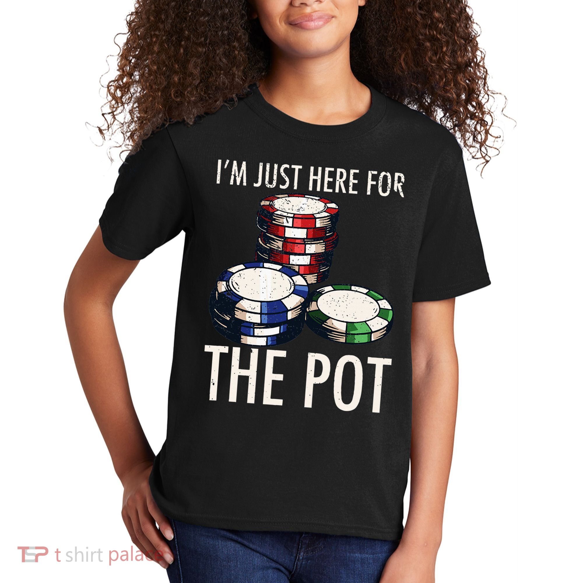 Poker Texas Hold'em Gambling Pot Cards Player Gift Kids T-Shirt