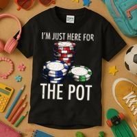 Poker Texas Hold'em Gambling Pot Cards Player Gift Kids T-Shirt thumb 3