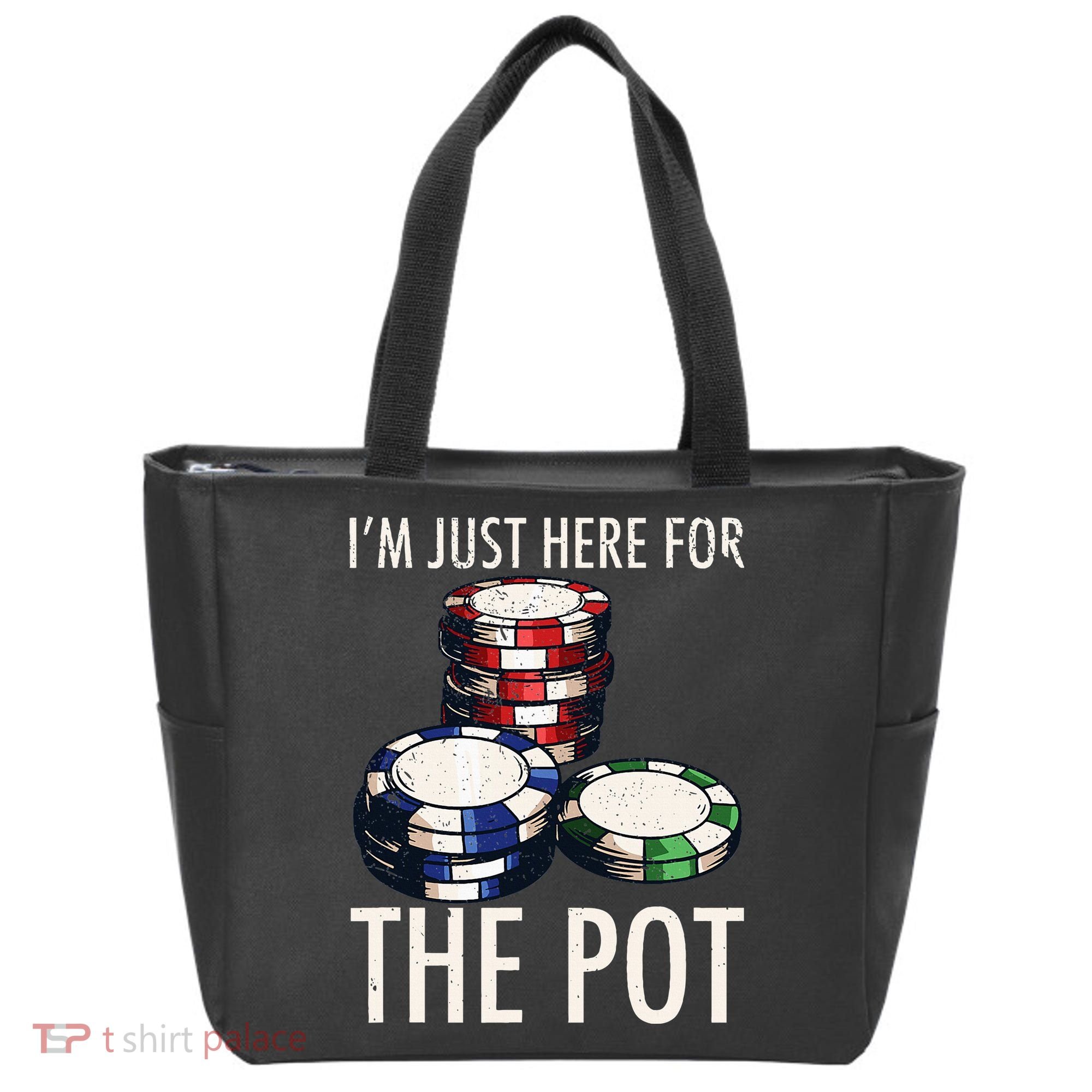 Poker Texas Hold'em Gambling Pot Cards Player Gift Tote Bag