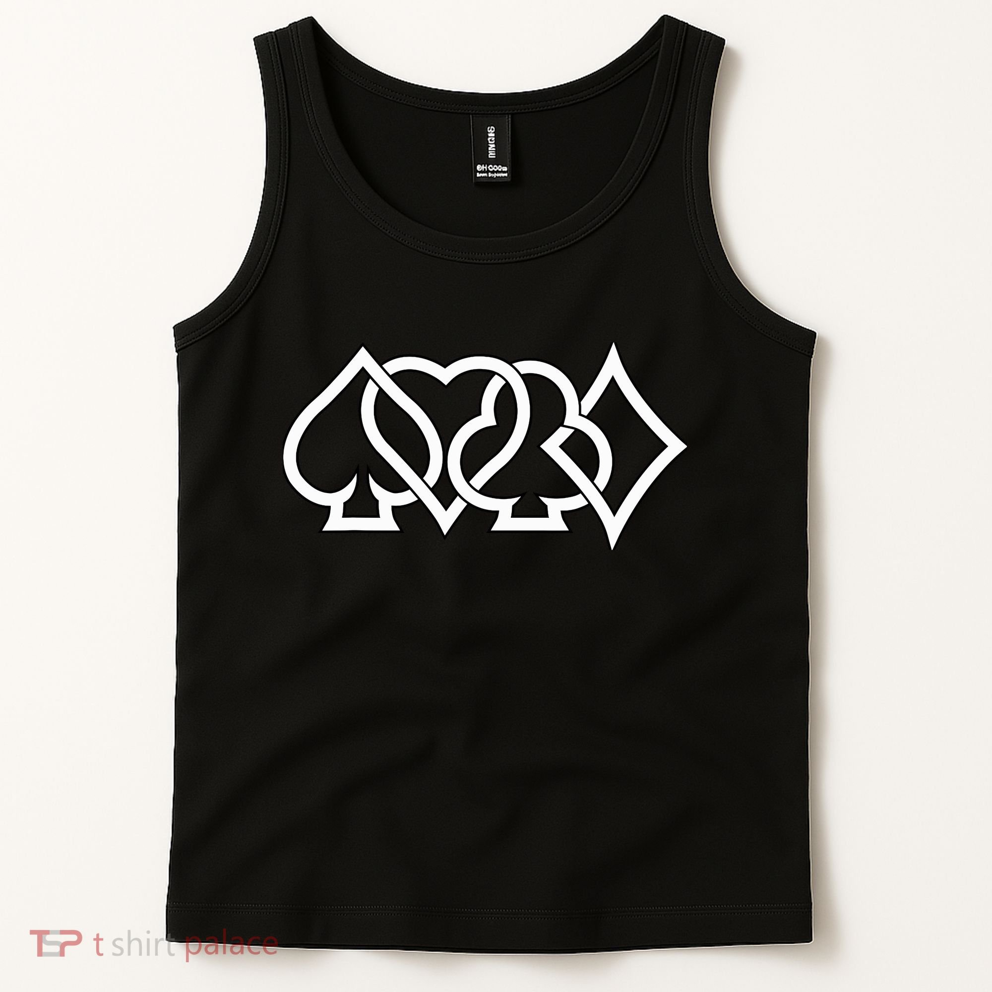 Poker Texas HoldEm Card Suits Gambling Casino Gambler Tank Top
