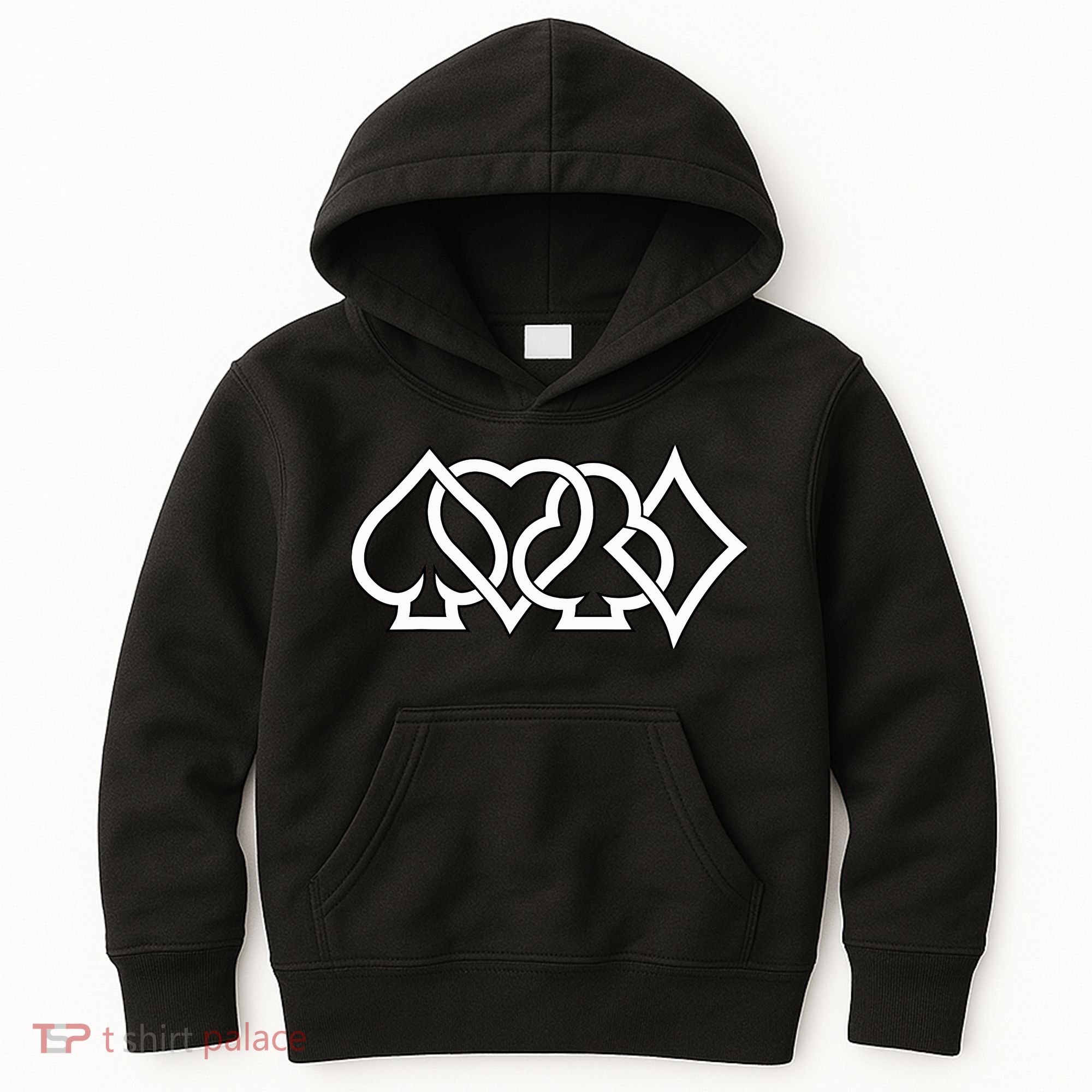 Poker Texas HoldEm Card Suits Gambling Casino Gambler Kids Hoodie