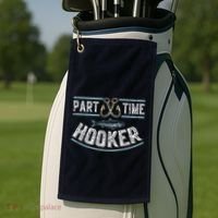 Part Time Hooker Fishing Golf Towel thumb 2