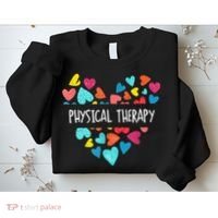 Physical Therapy Heart Love PT Doctor Therapist Nursing Sweatshirt thumb 2