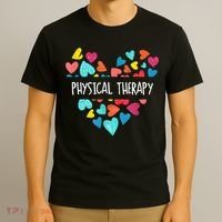 Physical Therapy Heart Love PT Doctor Therapist Nursing T-Shirt thumb 3