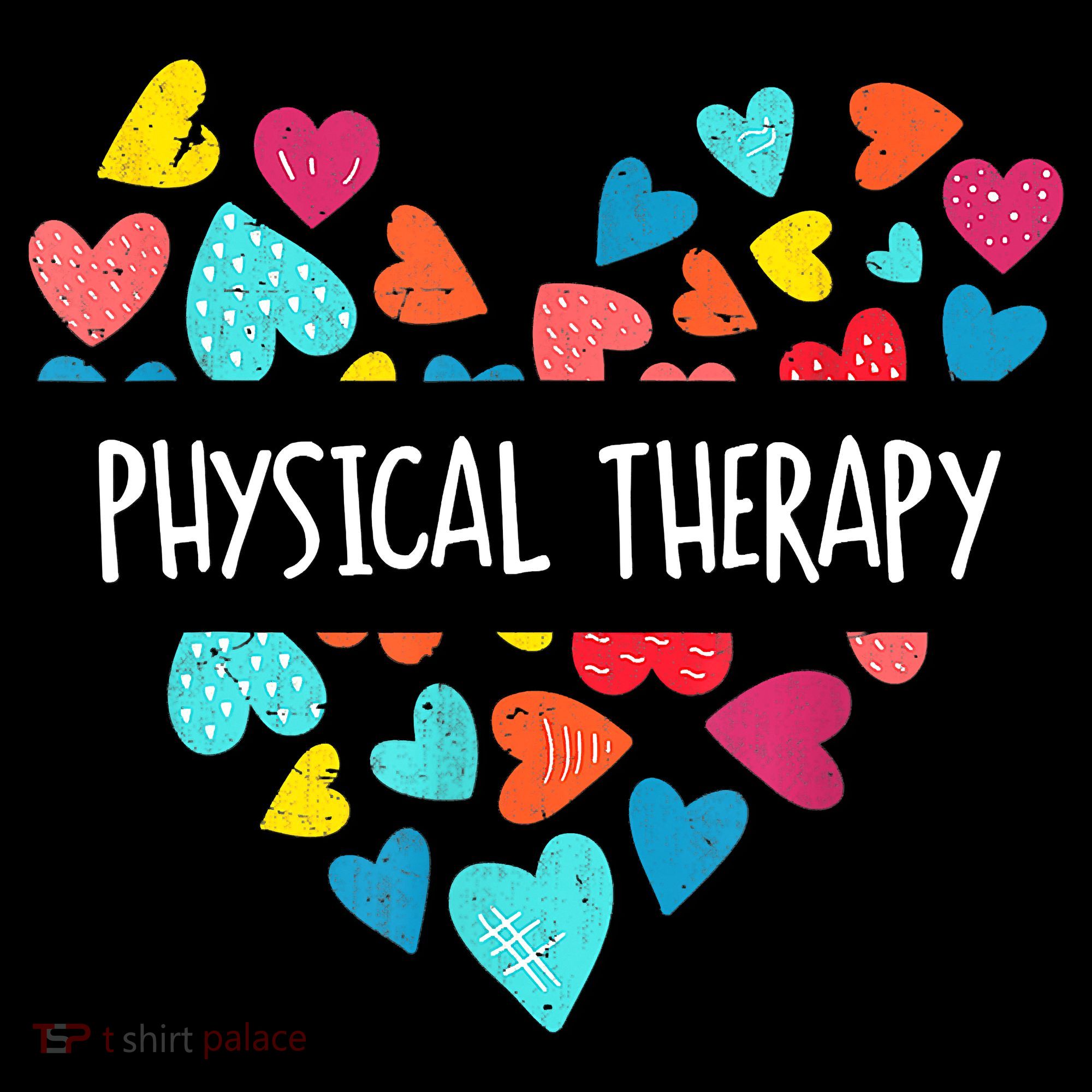 Physical Therapy Heart Love PT Doctor Therapist Nursing Women's Hoodie