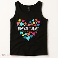 Physical Therapy Heart Love PT Doctor Therapist Nursing Tank Top thumb 2