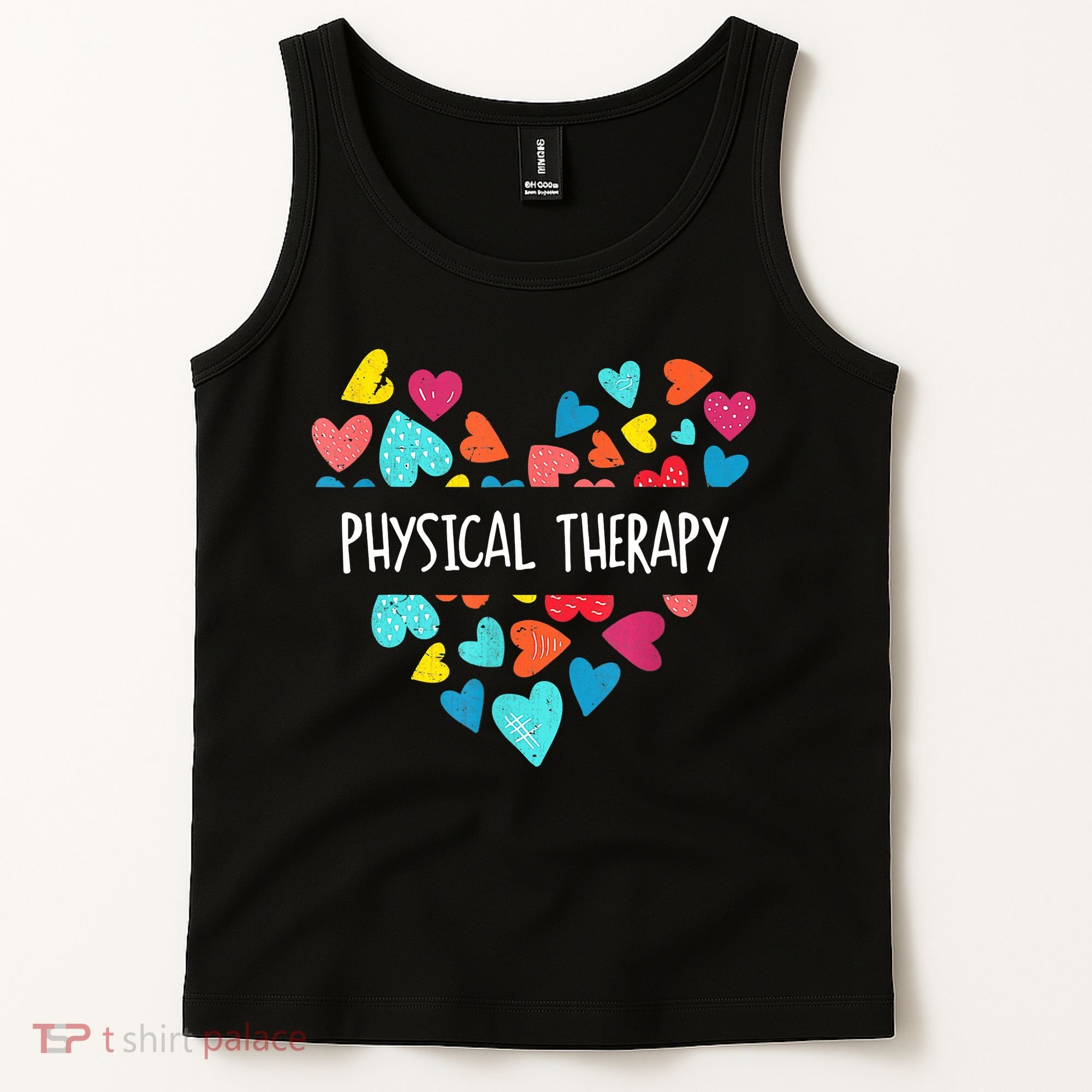 Physical Therapy Heart Love PT Doctor Therapist Nursing Tank Top