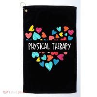 Physical Therapy Heart Love PT Doctor Therapist Nursing Golf Towel thumb 0