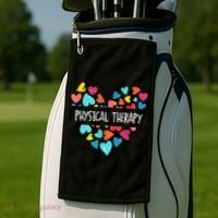 Physical Therapy Heart Love PT Doctor Therapist Nursing Golf Towel thumb 2