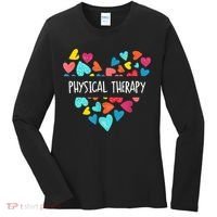 Physical Therapy Heart Love PT Doctor Therapist Nursing Women's Long Sleeve Shirt thumb 0