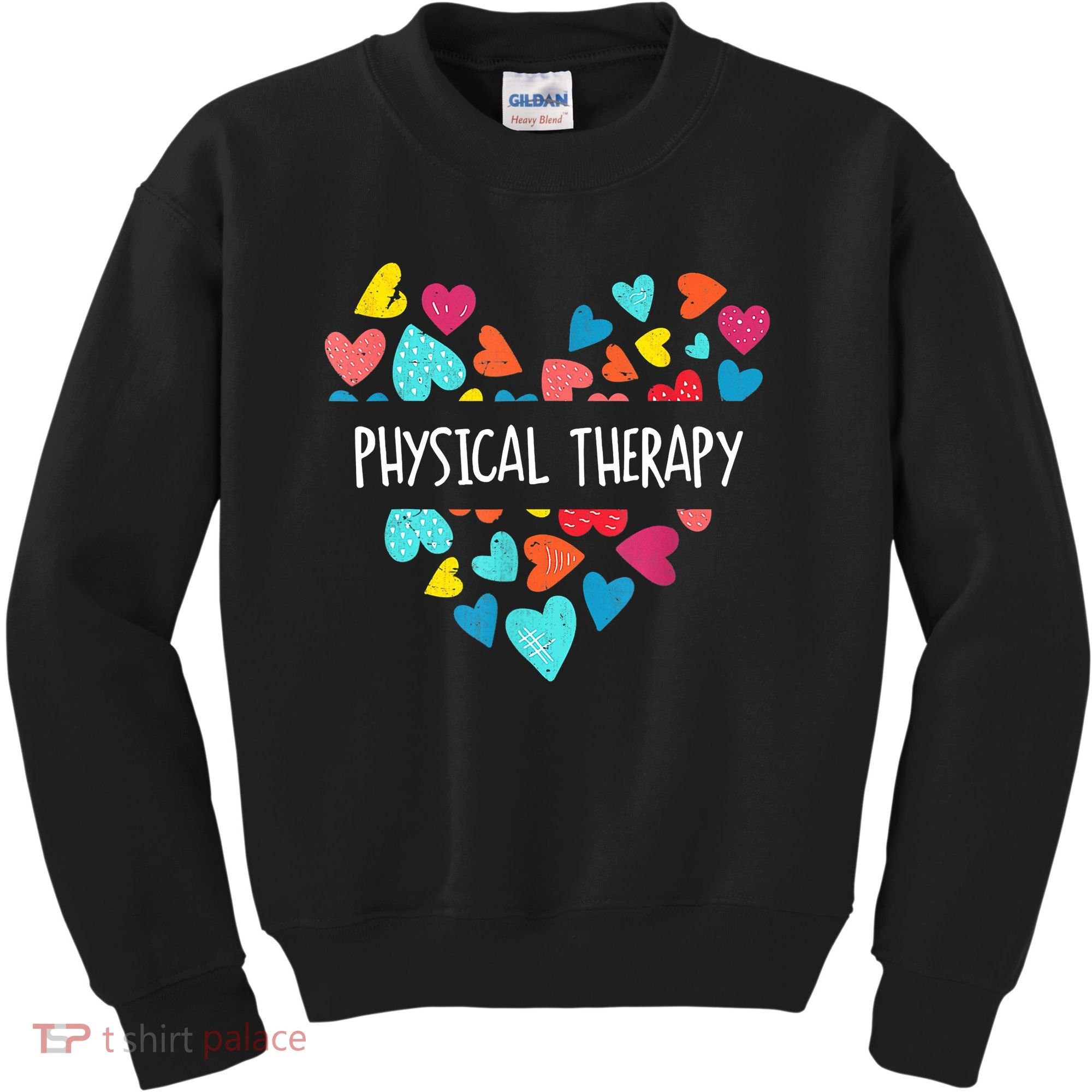 Physical Therapy Heart Love PT Doctor Therapist Nursing Kids Sweatshirt