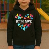 Physical Therapy Heart Love PT Doctor Therapist Nursing Kids Hoodie thumb 3