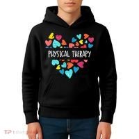 Physical Therapy Heart Love PT Doctor Therapist Nursing Kids Hoodie thumb 4