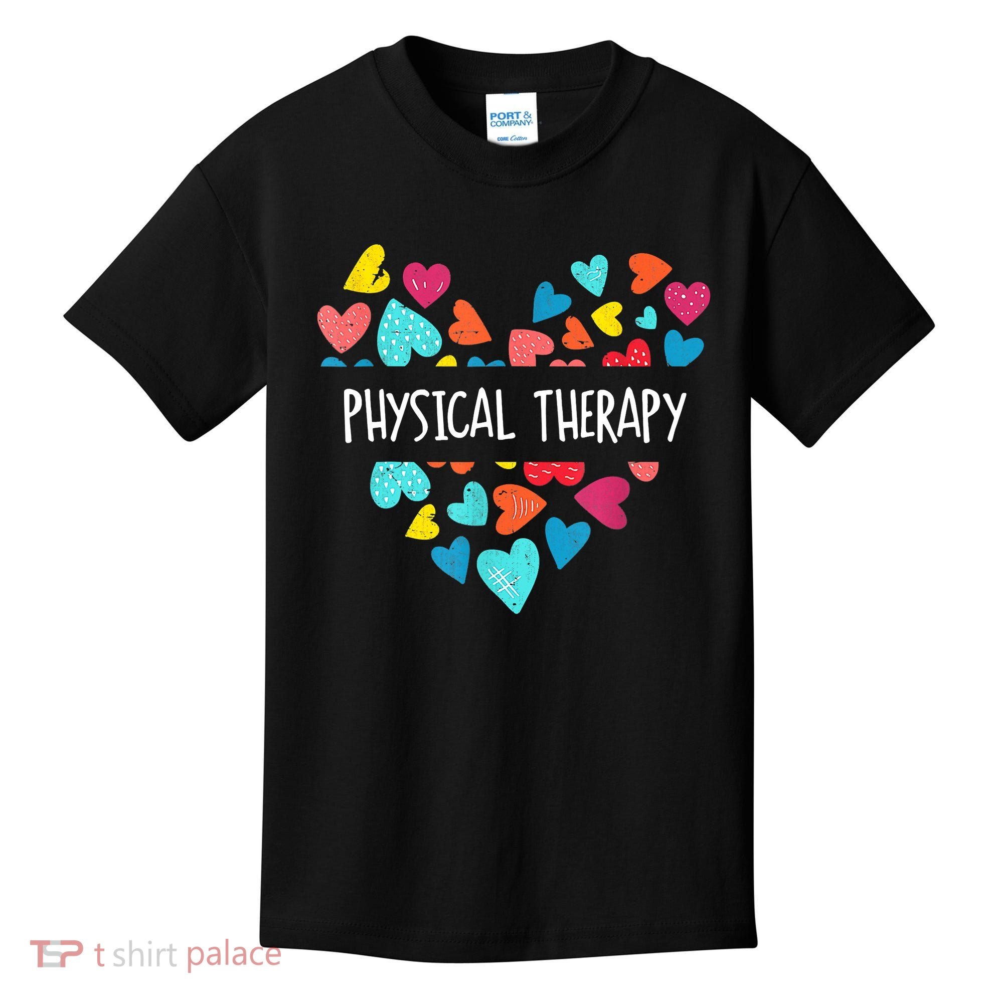Physical Therapy Heart Love PT Doctor Therapist Nursing Kids T-Shirt
