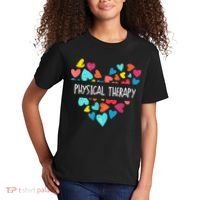 Physical Therapy Heart Love PT Doctor Therapist Nursing Kids T-Shirt thumb 2