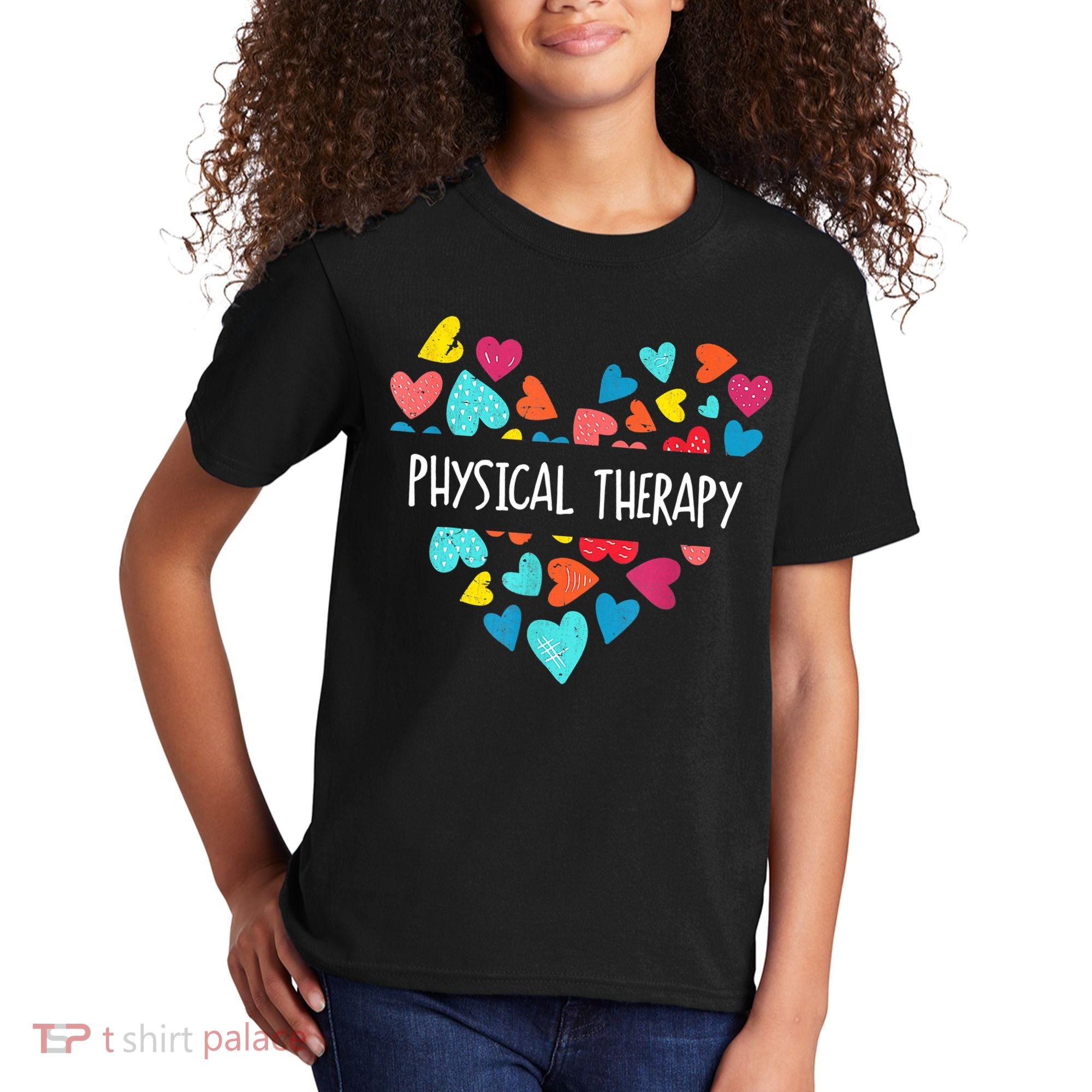 Physical Therapy Heart Love PT Doctor Therapist Nursing Kids T-Shirt