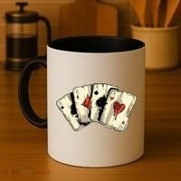 Poker Texas HoldEm Gambling Casino 4 Aces Poker Coffee Mug thumb 4