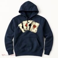 Poker Texas HoldEm Gambling Casino 4 Aces Poker Hoodie thumb 0