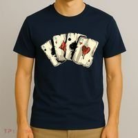 Poker Texas HoldEm Gambling Casino 4 Aces Poker T-Shirt thumb 3