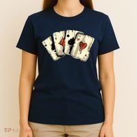 Poker Texas HoldEm Gambling Casino 4 Aces Poker T-Shirt thumb 4