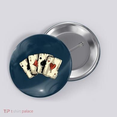 Poker Texas HoldEm Gambling Casino 4 Aces Poker Button