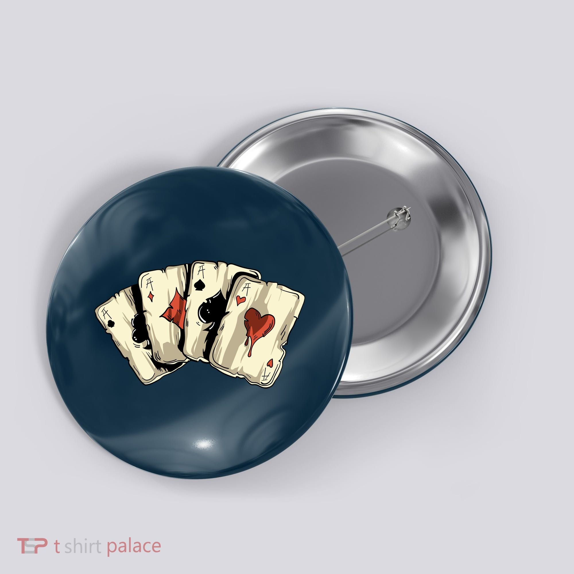 Poker Texas HoldEm Gambling Casino 4 Aces Poker Button