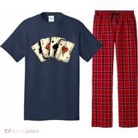 Poker Texas HoldEm Gambling Casino 4 Aces Poker Pajama Set thumb 0
