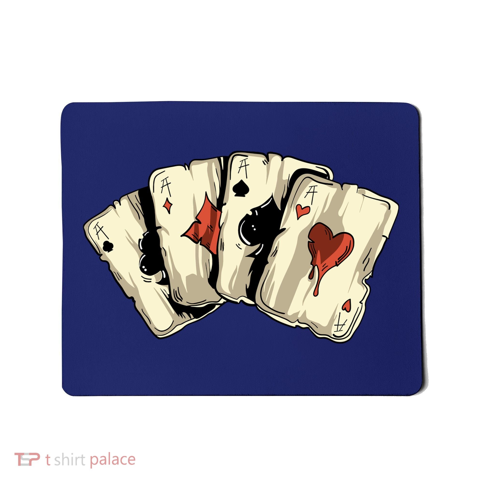 Poker Texas HoldEm Gambling Casino 4 Aces Poker Mousepad