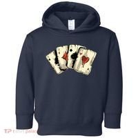 Poker Texas HoldEm Gambling Casino 4 Aces Poker Toddler Hoodie thumb 0